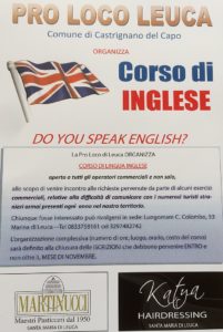 Scopri di più sull'articolo Pro Loco Leuca organizza corso di Inglese
