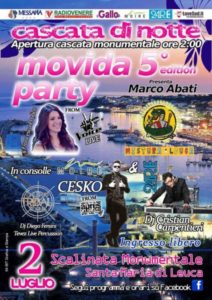 Scopri di più sull'articolo Movida Party Leuca 2016 – Cascata di Notte 2 luglio