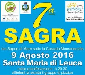 Scopri di più sull'articolo 7a Sagra dei Sapori di mare sotto la cascata | 9 agosto 2016
