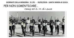 Scopri di più sull'articolo Leuca – giornate della memoria 2018 per non dimenticare