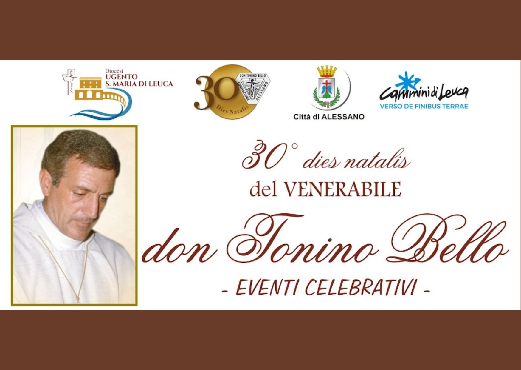 Scopri di più sull'articolo Celebrazioni XXX Anniversario del Dies Natalis del venerabile Don Tonino Bello