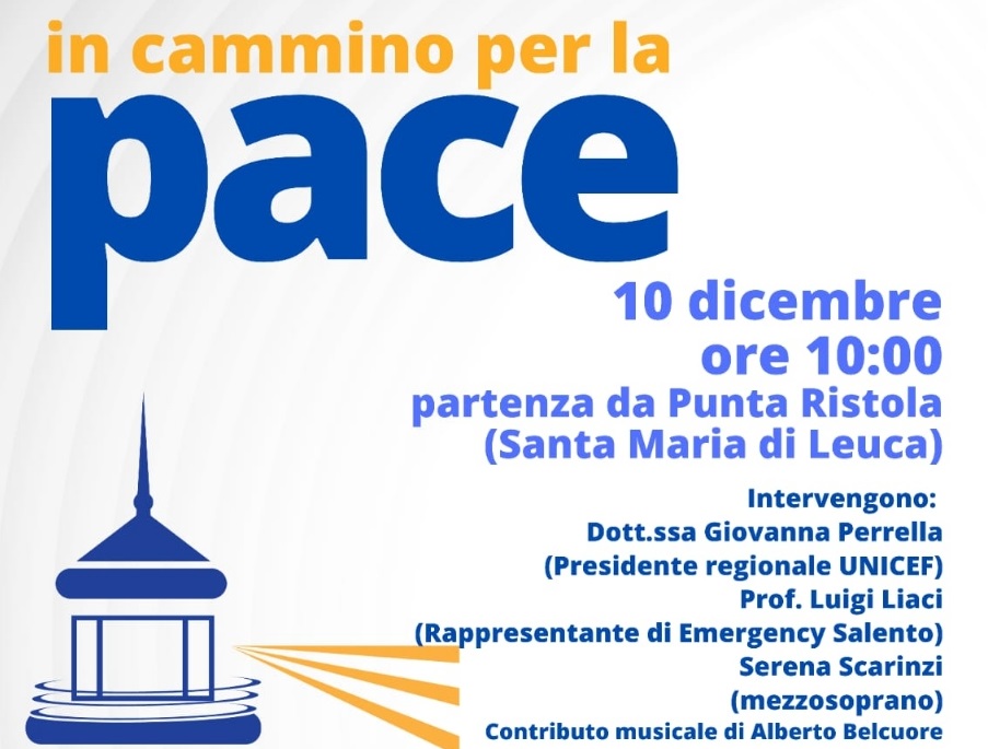 Scopri di più sull'articolo Dal faro di Santa Maria di Leuca ‘In cammino per la Pace’